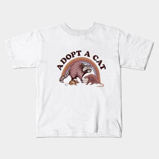 Adopt A Cats Kids T-Shirt